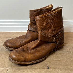 The Frye Company Phillip Harness Cognac men’s 14 leather boot